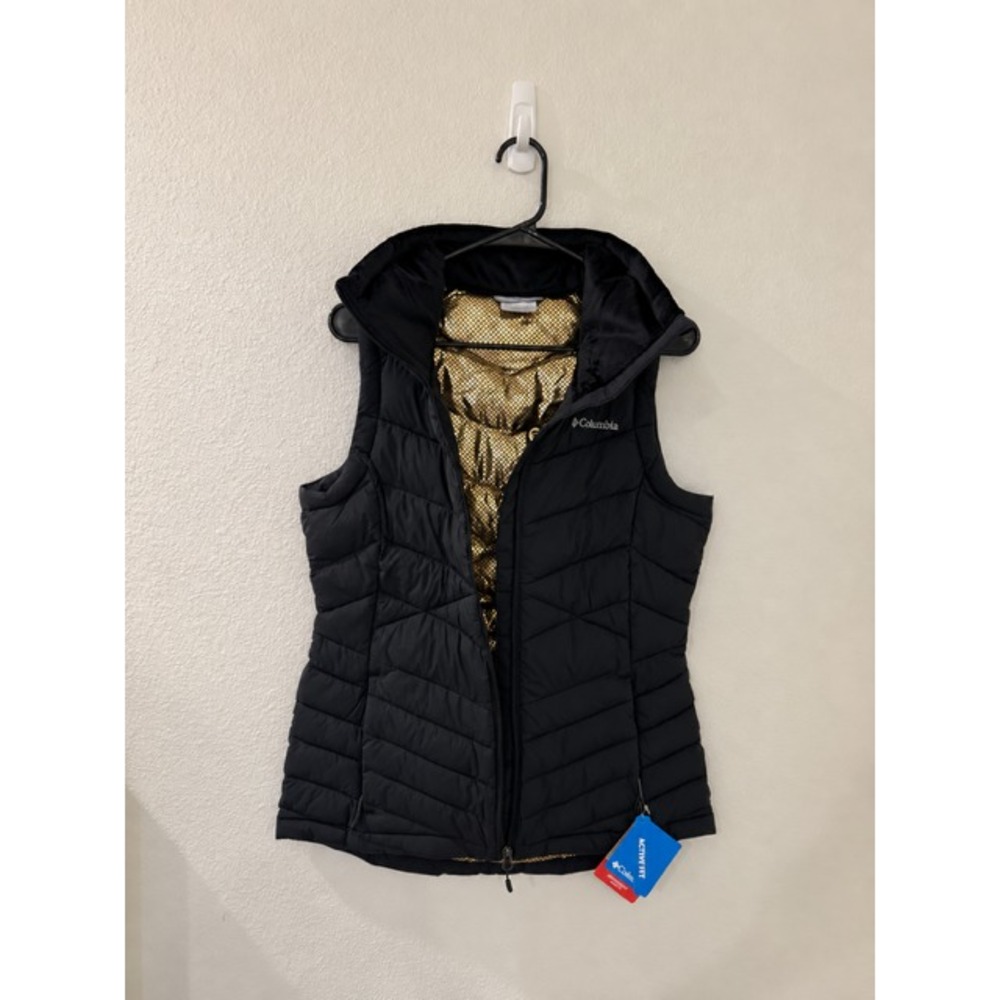 Columbia Women's Joy Peak Full Zip Omni-Heat Infinity GOLD Insulated Black Vest